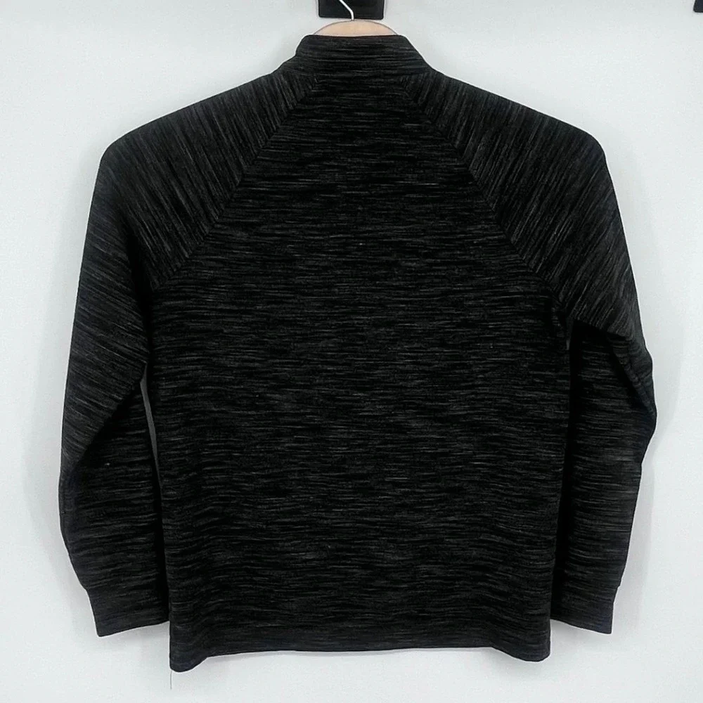 Apt 9 Quarter Zip Pullover Men‎ Large Black Space Dye Gorpcore Techwear Casual